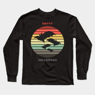 Sunset Bats / Batty Halloween Long Sleeve T-Shirt